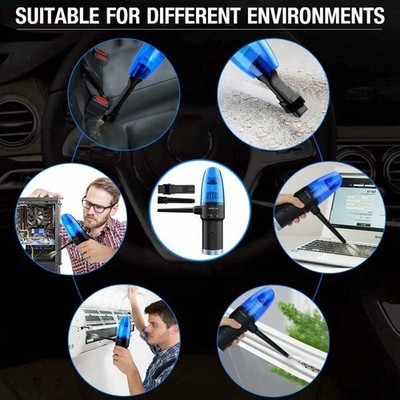 OPOLAR HANDHELD VACUUM-CORDLESS BLOWER DUSTER COMPUTER KEYBOARD - BLUE/BLACK