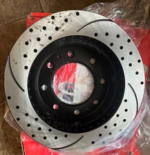 Auto Shack Black Brake Rotors PR65058R New Front Only, No Padas
