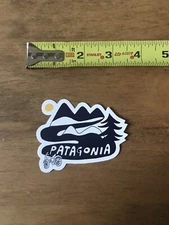 Patagonia Mtn Scene With Bike Authentic Sticker/Decal Outdoor Climb Approx 3.5”