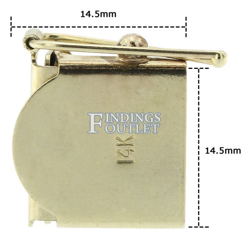 14K White Gold Box Lock Clasp Male & Female Figure 8 Complete Set ALL SIZES USA - Picture 39 of 42