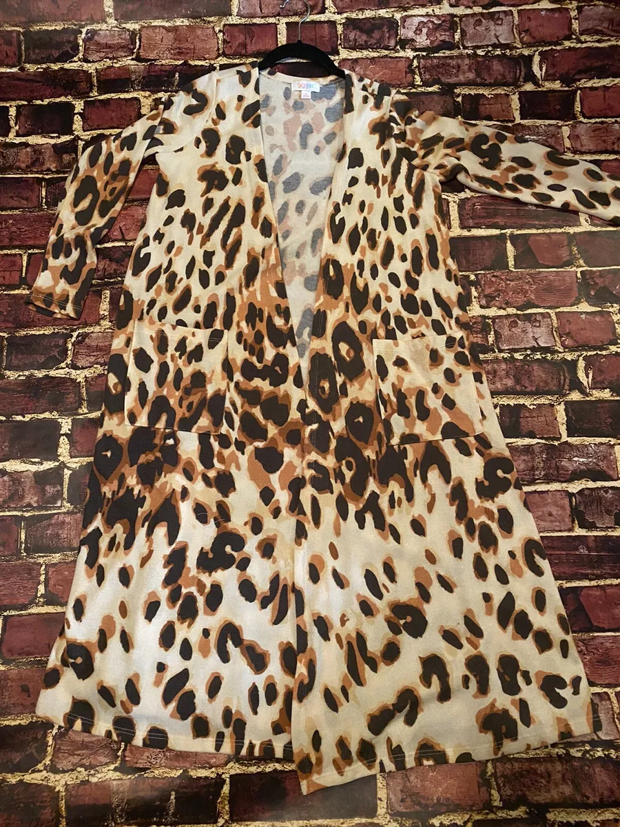 Long cheetah cardigan clearance