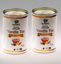 Vanilla tea, 100 Natural Ceylon tea/Vanilla Powder blended. BOPF. Free shipping