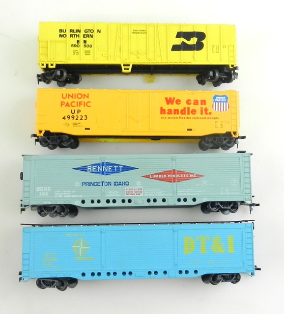 4 Car HO Lot BN UP Princeton Idaho Lumber DT&I Box Cars