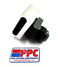 10 An No Weld Vacuum Baffle For Racing Vacuum Pump W Polished Black Fitting