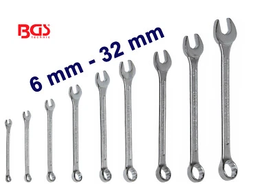 BGS Gabelringschlüssel Ringschlüssel Maulringschlüssel Maulschlüssel 6 mm- 32 mm