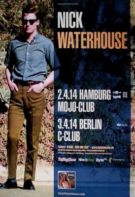 NICK WATERHOUSE - 2014 - Live In Concert - Holly - Tourposter - Hamburg