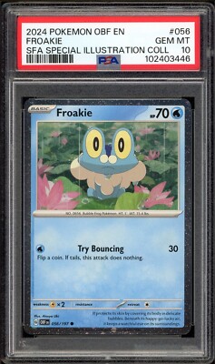2024 PSA 10 Pokemon Froakie Shrouded Fable Special Illustrat Coll