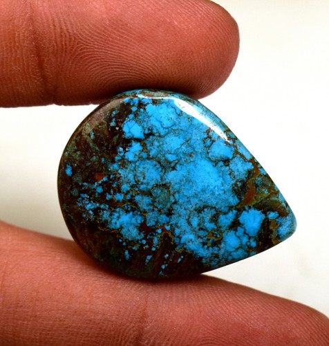 Natural Blue Bisbee Turquoise Cabochon 33.70 Ct Loose Gemstone - Picture 4 of 5