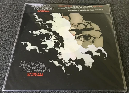 MICHAEL JACKSON-SCREAM-2017 GLOW IN THE DARK VINYL 2LP-THE JACKSONS-NEW & SEALED
