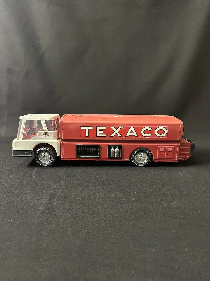 Camión de combustible Texaco años 60 modelo de juguete grande estampado acero Foto 4 de 4