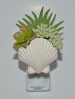 BATH BODY WORKS SEA SHELL SUCCULENT PLANT WALLFLOWER FRAGRANCE PLUG IN HOLDER