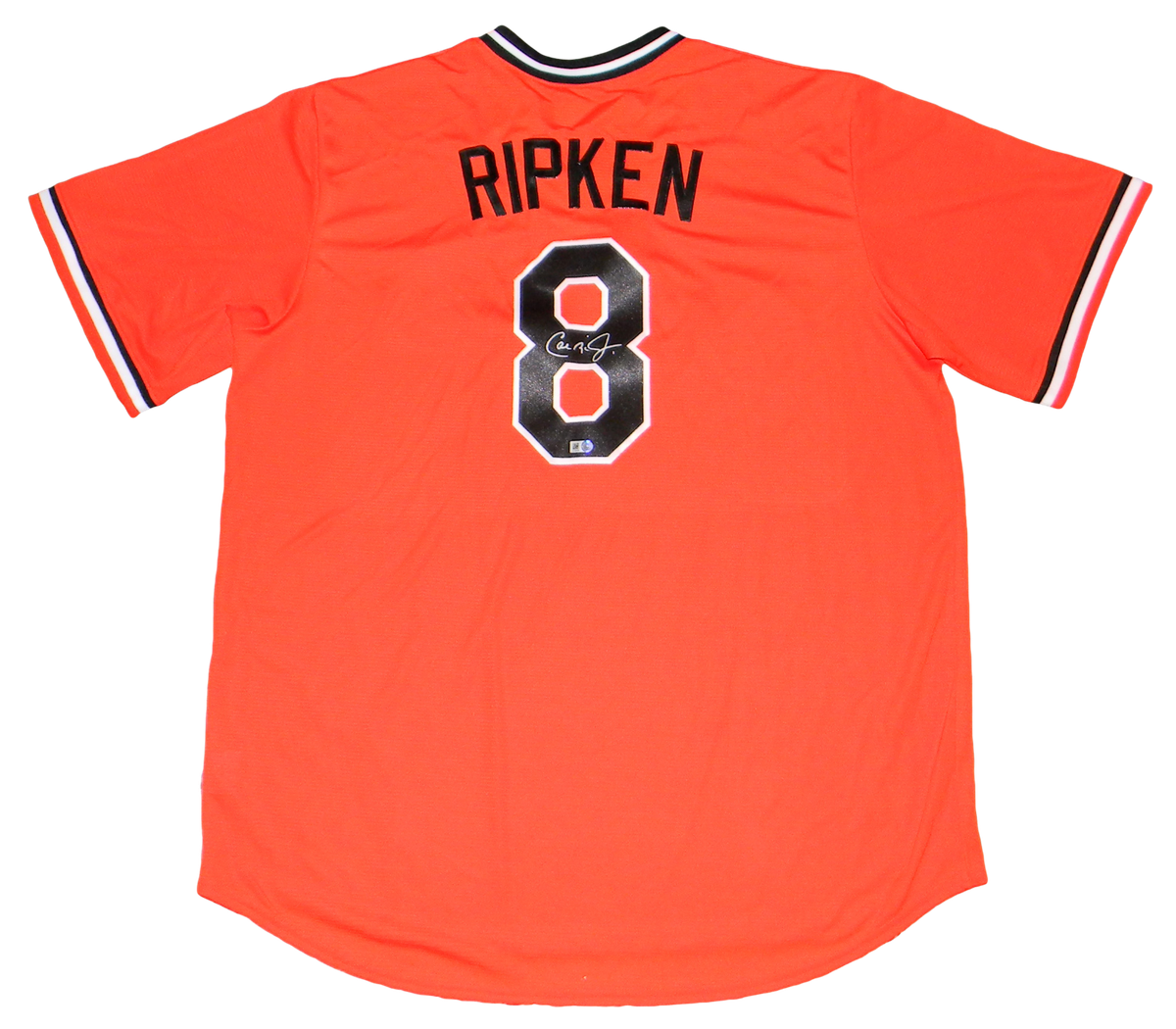 CAL RIPKEN JR SIGNED AUTOGRAPHED BALTIMORE ORIOLES #8 MAJESTIC