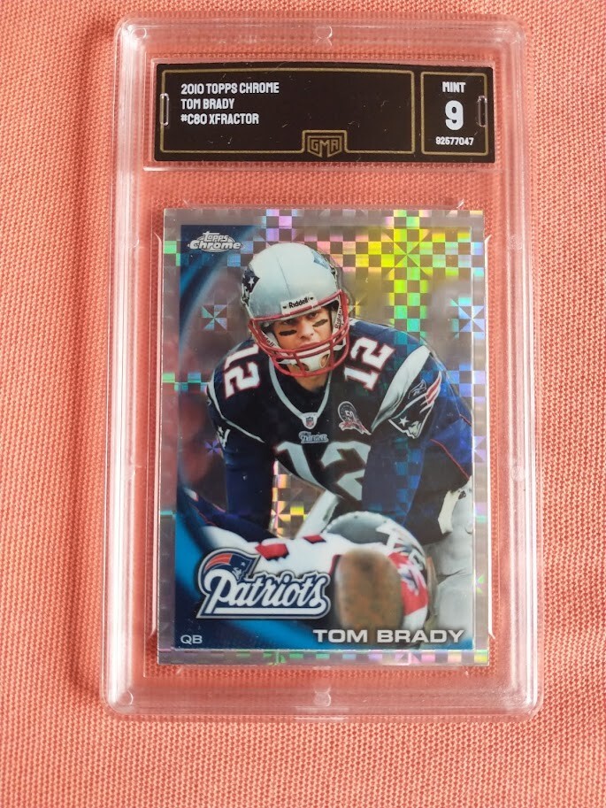 Tom Brady 2010 Topps Chrome #C80 Xfractor - Mint 9