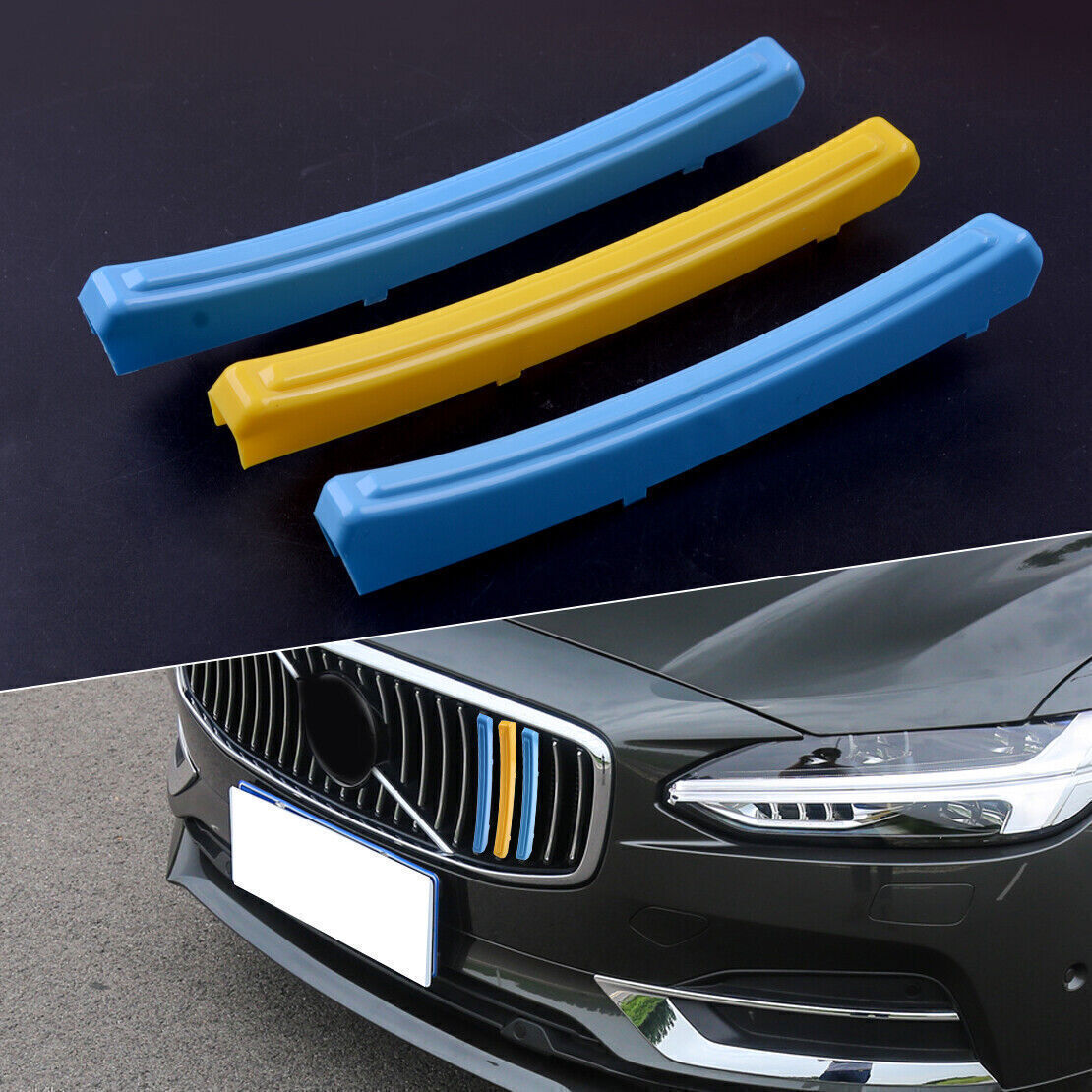 Volvo S90 V90 2017-2019 Front Grille Mesh Cover Trim Garnish