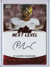 2020 Sage Hit High K'LAVON CHAISSON RED Next Level On Card AUTO Signatures RC