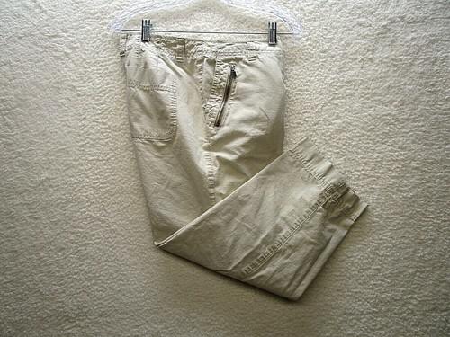 Pantalones Para Mujer Capri Senderismo Y Pesca Eddie Bauer Color Caqui  Talla 14 | eBay