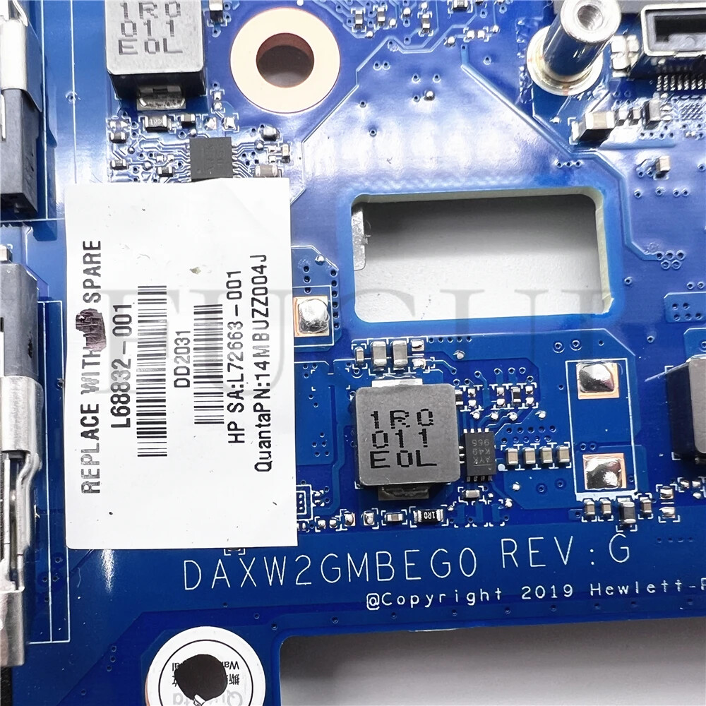 Laptop Motherboard DAXW2GMBEG0 L68832-601 For HP Zbook 15 G6 i7