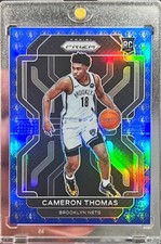 2021-22 Prizm Cameron Thomas 75th Anniversary Prizms Rookie Basketball Card #297