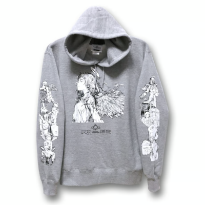 Haibane Renmei Ailes Grises Yoshitoshi Abe Hoodie Gray M Size 