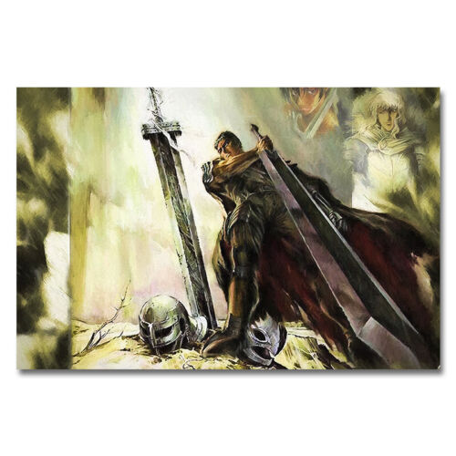 Berserk Guts Classic Japan Anime Poster Manga Picture Canvas Silk Print Wall Art - Picture 1 of 1