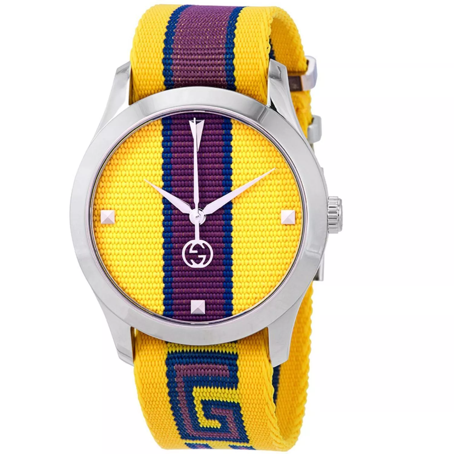 Montre à quartz jaune Gucci YA1264069 pour homme G Timeless