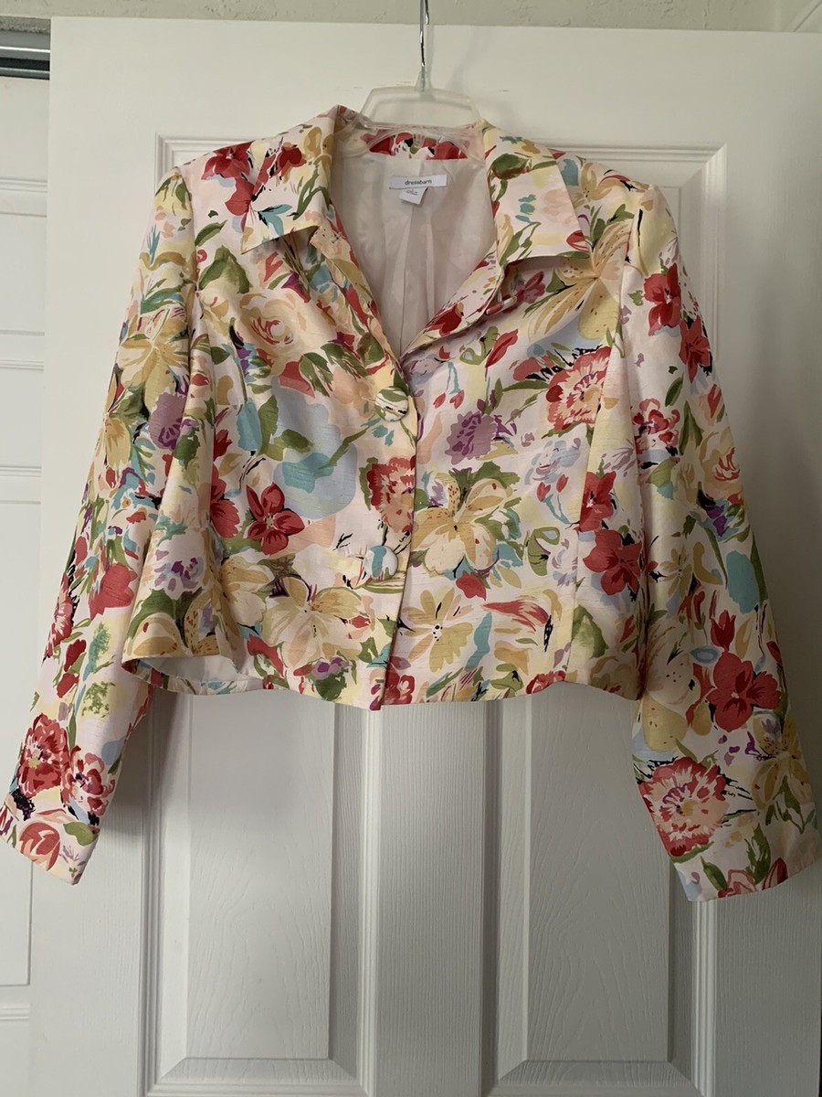 Womens Dress Barn Floral Collared Spring Summer Lightweight Jacket Blazer Large | eBay Womens Dress Barn Floral Collared Spring Summer Lightweight Jacket Blazer Large | eBay