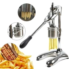 Manual Long French Fries Maker Machine Stainless Steel Potato Strips Machine