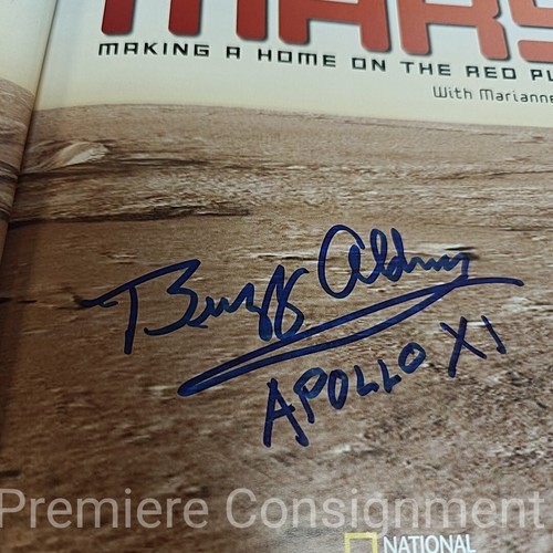 Signed Buzz Aldrin Welcome to Mars Making a home on the Red Planet Nat Geo COA - Picture 9 of 10