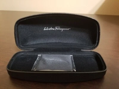 Salvatore Ferragamo Sunglass / Eyewear Case (Black) w/ Cloth - New - Free Ship!