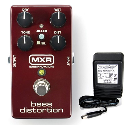 MXR M-85 Bass Distortion pedal w/ 9v power supply free shipping!