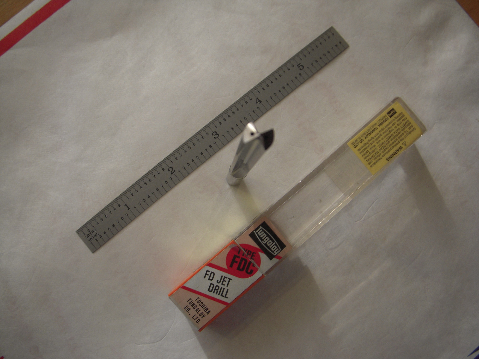 NEW TUNGALOY SOLID CARBIDE JET DRILL 7MM CUT DIA. X 2 7/8" LOC X 4 3/4