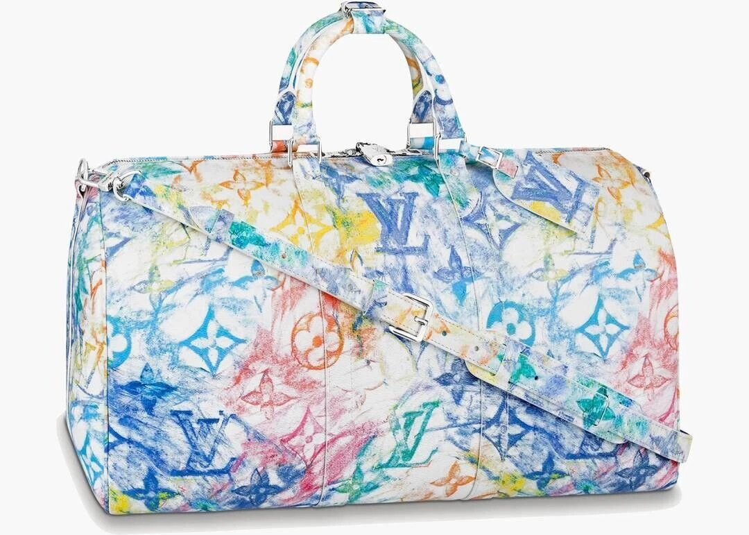 Louis Vuitton Watercolor Keepall 50 Bandouliere Travel Bag