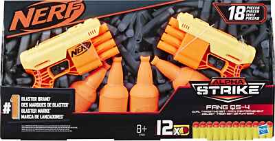 Nerf Alpha Strike Fang QS-4 Pistole Dardi E7563EU4 Hasbro 8a+