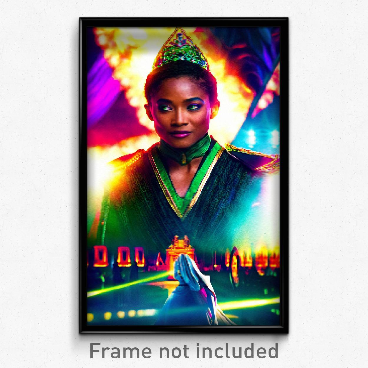 8-Bit Psychedelic Pixel Art Poster - Vibrant Dominion Trippy Gamer Print