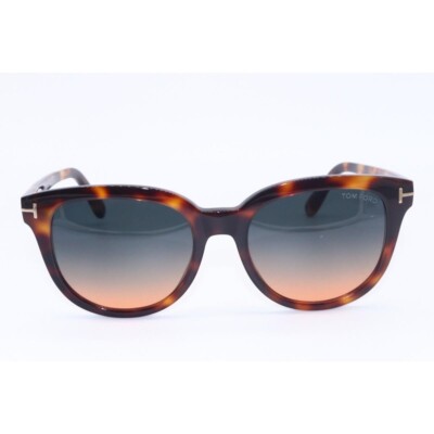 Tom Ford Olivia-02 TF914 Sunglasses Tortoise Brown Gradient Lens 54-19 w/ Case Tom Ford Olivia-02 TF914 Round Sunglasses | Fashion Eyewear US main image 3