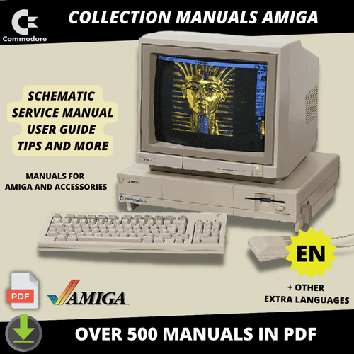 Collection over 500 Manuals Service Tips Schematic Commodore AMIGA PDF EN DE FR - Zdjęcie 1 z 1