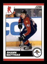  223 Shawn Matthias 41 Panthers 2010 Panini Hockey Sports Trading Card 