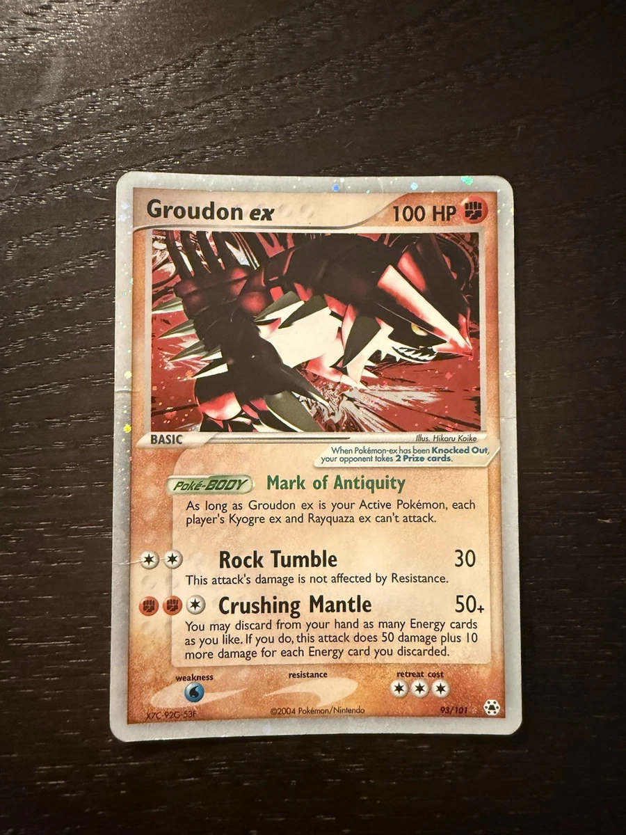 groudon ex pokemon card value 85/160 Holo Ultra Rare XY Primal Clash Near Mi Attack 2 Groudon ex - Crystal Guardians