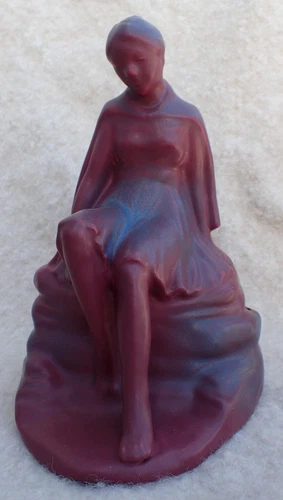 1930s VAN BRIGGLE SPECIAL LINE DAYDREAMER NELLIE WALKER PERSIAN ROSE FLOWER FROG