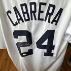 Miguel Cabrera Detroit Tigers Autographed Baseball Jersey #24 Signed Original