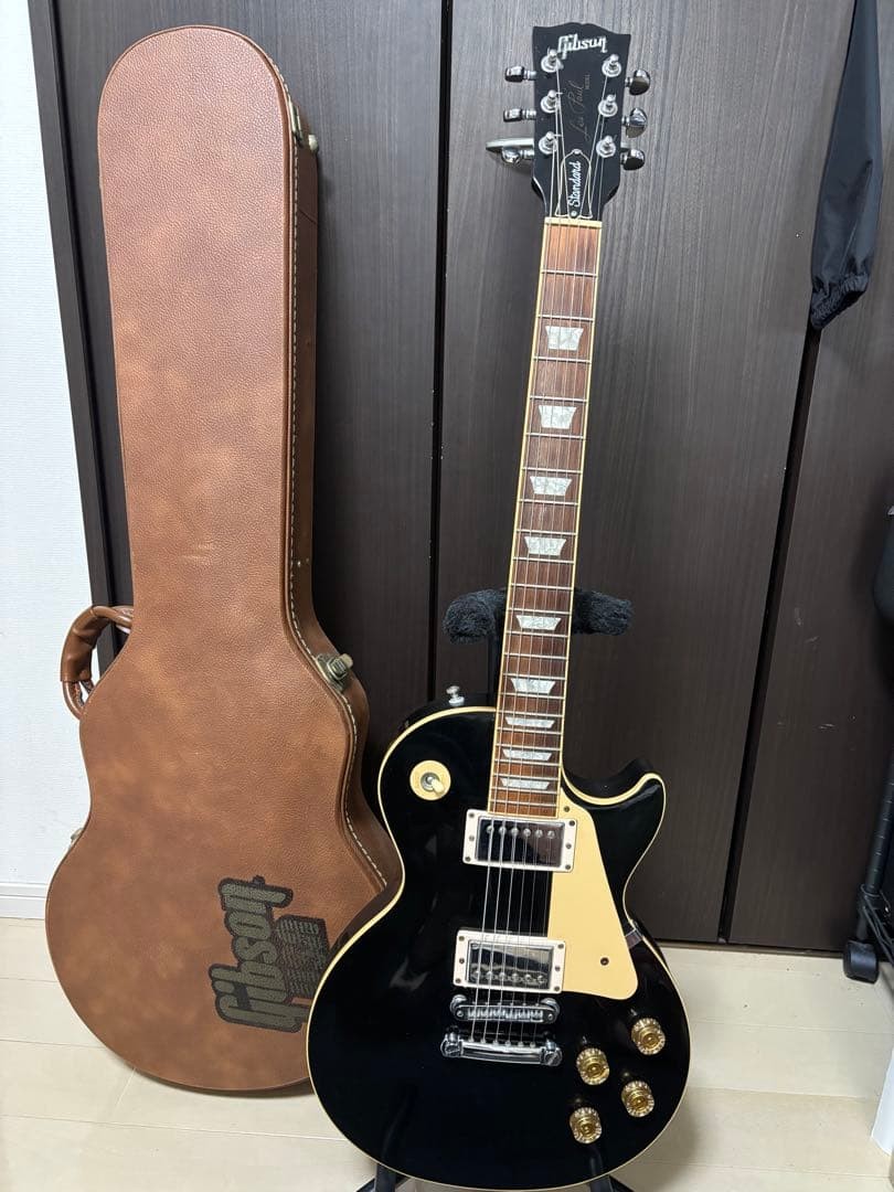 Electric Guitar Gibson Les Paul Standard 1998 Black Made in USA S/N 91178469