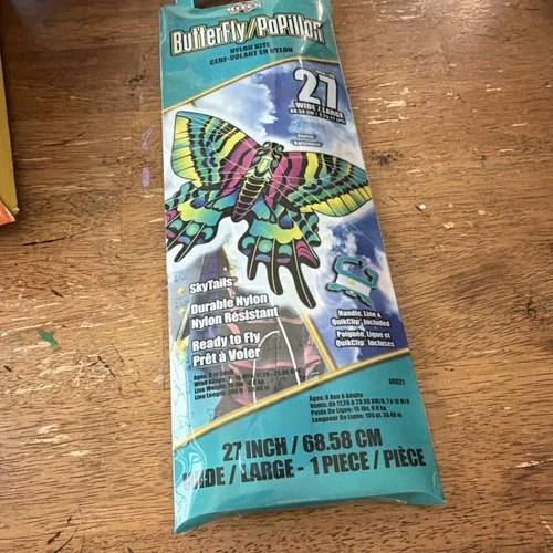 In the Breeze Butterfly Nylon Kite 27 Inch Wide Ready to Fly MPN 80521