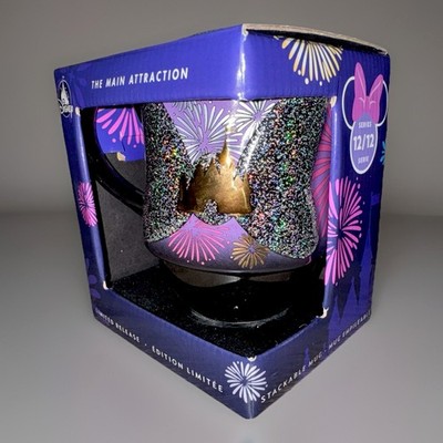 Disney Main Attraction Series Mug Minnie 12/12 Cinderella Castle Fireworks NEW