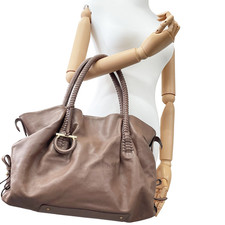 Salvatore Ferragamo Braided Ferragamo Gancini w/Charm Made in Italy Authentic