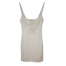 Heart & Hips White Eyelet Mini Dress Women S Cinched Bust Strappy JD38589