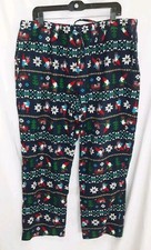 Hanna Andersson Christmas Elf Flannel Pajama Pants Unisex Adult Sz XL -NEW- J9