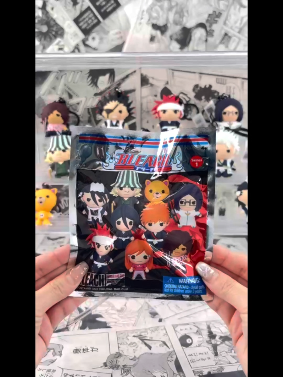 Bleach Figural Bag Clip Series 1 Blind Bag 3D Keychain Characters