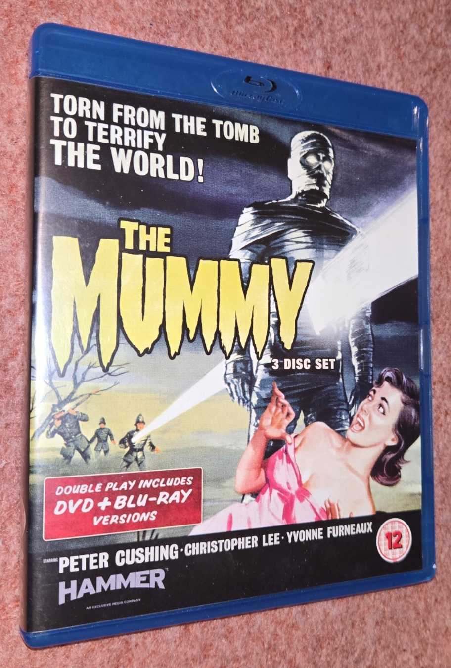 The Mummy (1959)  ( Blu-ray + DVD )  Cult Hammer Horror Rare 3 Disc Set