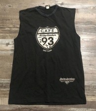 Vintage 1993 Harley Davidson Cafe Mens XL Black Tank Top Sleeveless Shirt