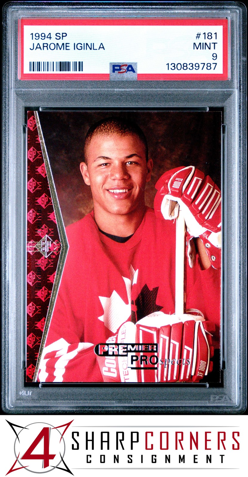 1994 SP #181 JAROME IGINLA RC HOF PSA 9